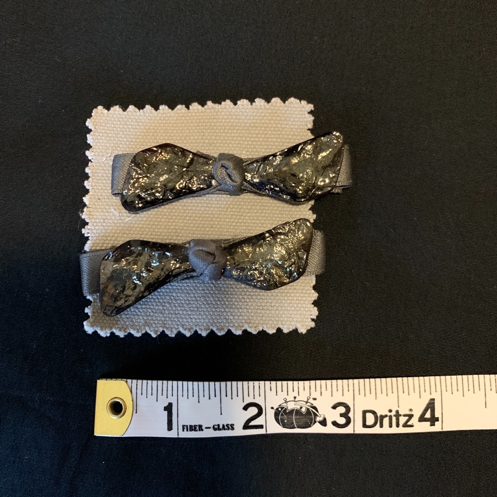 Glittery barrettes